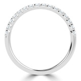 Round Diamond Semi-Eternity Wedding Band Ring in White Gold (MVSXB1107-W)