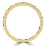 Round Diamond 3/4 Way Shared Prong Semi-Eternity Wedding Band Ring in Yellow Gold (MVSXB1108-Y)