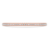 Round Diamond Semi-Eternity Wedding Band Ring in Rose Gold (MVSXB1112-R)