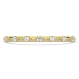 Round Diamond Spaced set Semi-Eternity Wedding Band Ring in Yellow Gold (MVSXB1113-Y)