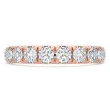 Round Diamond Semi-Eternity Wedding Band Ring in Rose Gold (MVSXB1116-R)