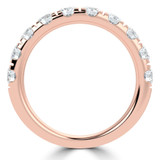 Round Diamond Semi-Eternity Wedding Band Ring in Rose Gold (MVSXB1116-R)