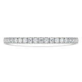 Round Diamond Semi-Eternity Wedding Band Ring in White Gold (MVSXB1129-W)