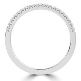 Round Diamond Semi-Eternity Wedding Band Ring in White Gold (MVSXB1129-W)