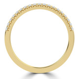 Round Diamond Semi-Eternity Wedding Band Ring in Yellow Gold (MVSXB1129-Y)