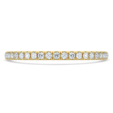 Round Diamond Semi-Eternity Wedding Band Ring in Yellow Gold (MVSXB1132-Y)