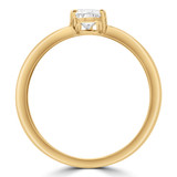 Pear Diamond Open Split Shank Inward Set Toi et Moi Ring in Yellow Gold (MDR260039)