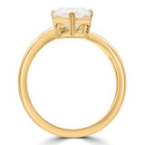 Pear Diamond Snake Solitaire Engagement Ring in Yellow Gold (MDR260074)
