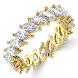 Full Eternity Marquise Diamond Anniversary Wedding Band Ring in Yellow Gold (MVSAR1022-Y)