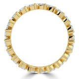 Full Eternity Marquise Diamond Anniversary Wedding Band Ring in Yellow Gold (MVSAR1022-Y)