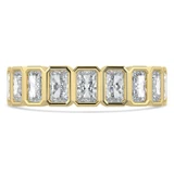 Full Eternity Radiant Diamond Anniversary Wedding Band Ring in Yellow Gold (MVSAR1023-Y)