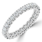Full Eternity Round Diamond Anniversary Wedding Band Ring in White Gold (MVSAR1027-W)