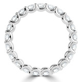Full Eternity Round Diamond Anniversary Wedding Band Ring in White Gold (MVSAR1028-W)
