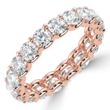 Full Eternity Round Diamond Anniversary Wedding Band Ring in Rose Gold (MVSAR1029-R)