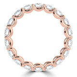 Full Eternity Round Diamond Anniversary Wedding Band Ring in Rose Gold (MVSAR1029-R)