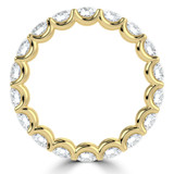 Full Eternity Round Diamond Anniversary Wedding Band Ring in Yellow Gold (MVSAR1029-Y)