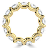 Full Eternity Round Diamond Anniversary Wedding Band Ring in Yellow Gold (MVSAR1031-Y)