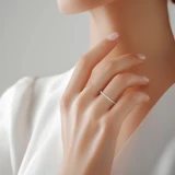 Full Eternity Round Diamond Anniversary Wedding Band Ring in White Gold (MVSAR1034-W)