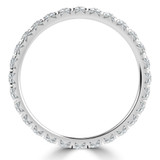 Full Eternity Round Diamond Anniversary Wedding Band Ring in White Gold (MVSAR1036-W)