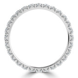 Full Eternity Round Diamond Anniversary Wedding Band Ring in White Gold (MVSAR1037-W)