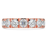 Full Eternity Round Diamond Anniversary Wedding Band Ring in Rose Gold (MVSAR1042-R)