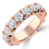 Full Eternity Round Diamond Anniversary Wedding Band Ring in Rose Gold (MVSAR1042-R)