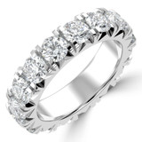 Full Eternity Round Diamond Anniversary Wedding Band Ring in White Gold (MVSAR1042-W)