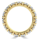 Full Eternity Round Diamond Anniversary Wedding Band Ring in Yellow Gold (MVSAR1042-Y)