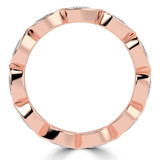 Full Eternity Pear Diamond Anniversary Wedding Band Ring in Rose Gold (MVSAR1046-R)