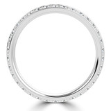 Full Eternity Round Diamond Anniversary Wedding Band Ring in White Gold (MVSAR1047-W)