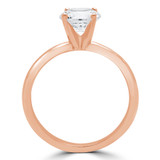Round Diamond Solitaire Engagement Ring in Rose Gold