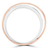 Round Diamond Cocktail Ring in Two-Tone Gold (MDR170083)