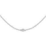 Round Diamond Bezel Set Diamonds By the Yard Necklace in White Gold (MDR210028) Round Diamond Bezel Set Diamonds By the Yard Necklace in White Gold (MDR210028)