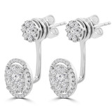 Round Diamond 2-IN-1 Stud and Halo Drop/Dangle Earrings in White Gold (MDR220037) Round Diamond 2-IN-1 Stud and Halo Drop/Dangle Earrings in White Gold (MDR220037)