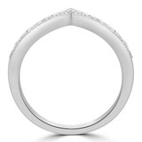 Round Diamond Tiara Semi-Eternity Anniversary Wedding Band Ring in White Gold (MDR220205)