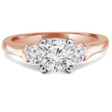 Round Diamond Three-Stone Engagement Ring in Rose Gold (MVSX0004-R) Round Diamond Three-Stone Engagement Ring in Rose Gold (MVSX0004-R)