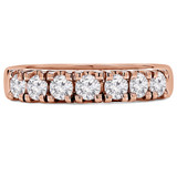 Round Diamond Seven-Stone Anniversary Wedding Band Ring in Rose Gold (MVSX0008-R) Round Diamond Seven-Stone Anniversary Wedding Band Ring in Rose Gold (MVSX0008-R)