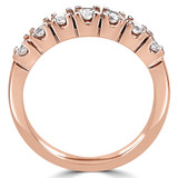 Round Diamond Seven-Stone Anniversary Wedding Band Ring in Rose Gold (MVSX0008-R) Round Diamond Seven-Stone Anniversary Wedding Band Ring in Rose Gold (MVSX0008-R)