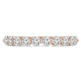 Round Diamond Semi-Eternity Wedding Band Ring in Rose Gold (MVSXB0054-R) Round Diamond Semi-Eternity Wedding Band Ring in Rose Gold (MVSXB0054-R)