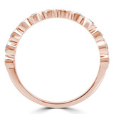 Round Diamond Semi-Eternity Wedding Band Ring in Rose Gold (MVSXB0061-R) Round Diamond Semi-Eternity Wedding Band Ring in Rose Gold (MVSXB0061-R)