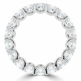 Full Eternity Princess Diamond Anniversary Wedding Band Ring in White Gold (MVSAR1012-W)