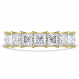 Full Eternity Princess Diamond Anniversary Wedding Band Ring in Yellow Gold (MVSAR1012-Y)