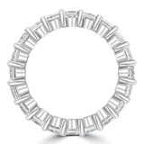 Lab Created Full Eternity Princess Diamond Anniversary Wedding Band Ring in White Gold (MVSAR0013-W)