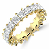 Full Eternity Princess Diamond Anniversary Wedding Band Ring in Yellow Gold (MVSAR1013-Y)