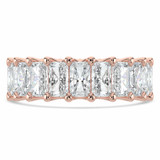Full Eternity Radiant Diamond Anniversary Wedding Band Ring in Rose Gold (MVSAR1014-R)