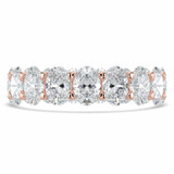 Full Eternity Oval Diamond Anniversary Wedding Band Ring in Rose Gold (MVSAR1015-R)