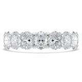 Full Eternity Oval Diamond Anniversary Wedding Band Ring in White Gold (MVSAR1015-W)