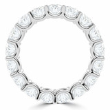 Full Eternity Oval Diamond Anniversary Wedding Band Ring in White Gold (MVSAR1015-W)