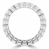 Full Eternity Emerald Diamond Anniversary Wedding Band Ring in White Gold (MVSAR1021-W)