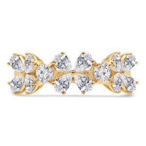 Pear Lab Created Diamond  Floral Petal Cocktail Ring in Yellow Gold (MD250266) Pear Lab Created Diamond  Floral Petal Cocktail Ring in Yellow Gold (MD250266)
